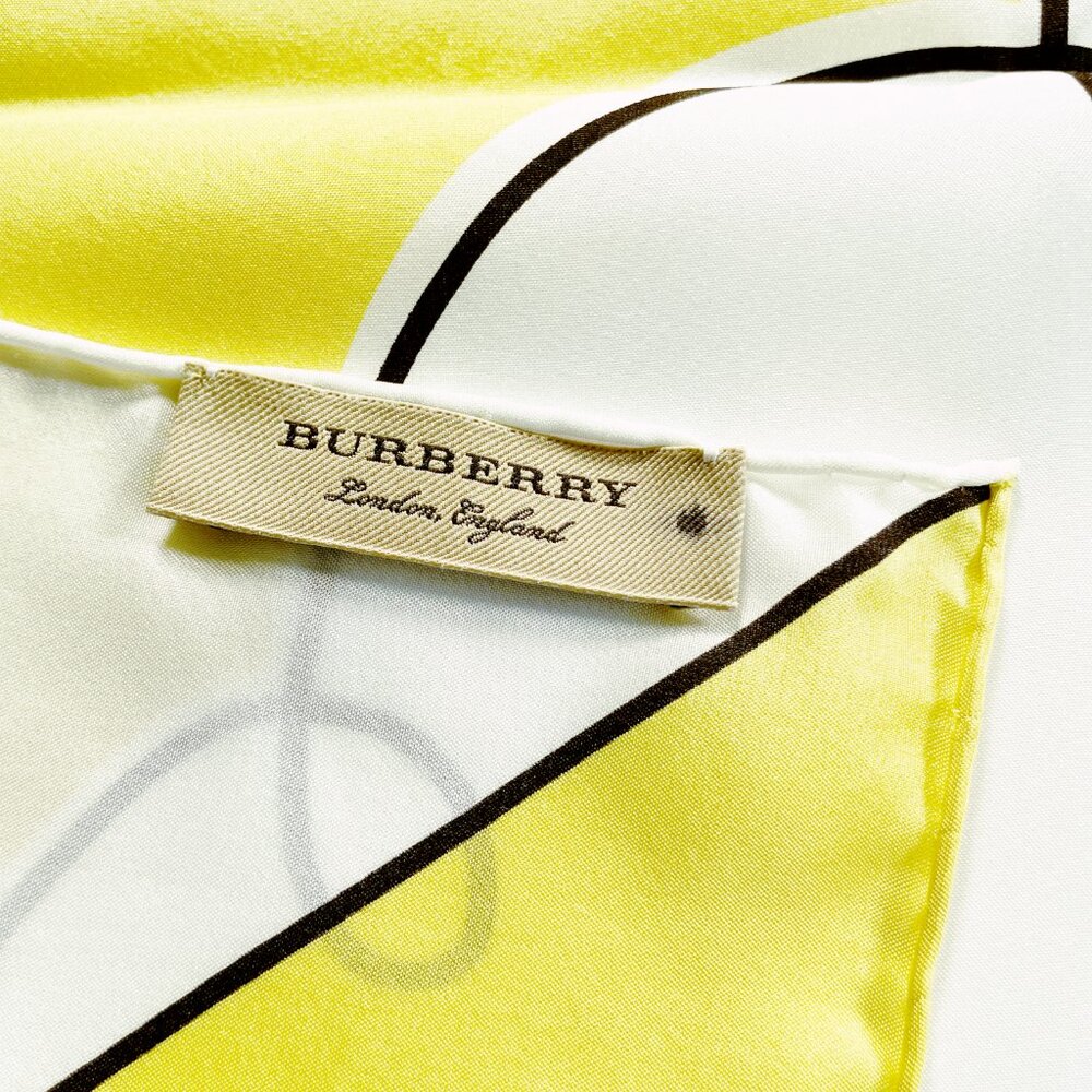 NWT Burberry Silk Scarf – London Architecture Print - Picture 11 of 14